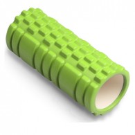 Ролик массажный для йоги INDIGO PVC IN077 14*33 см Салатовый