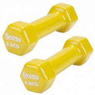 Набор виниловых шестигранных гантелей для фитнеса Voitto 0,5 кг (2шт)